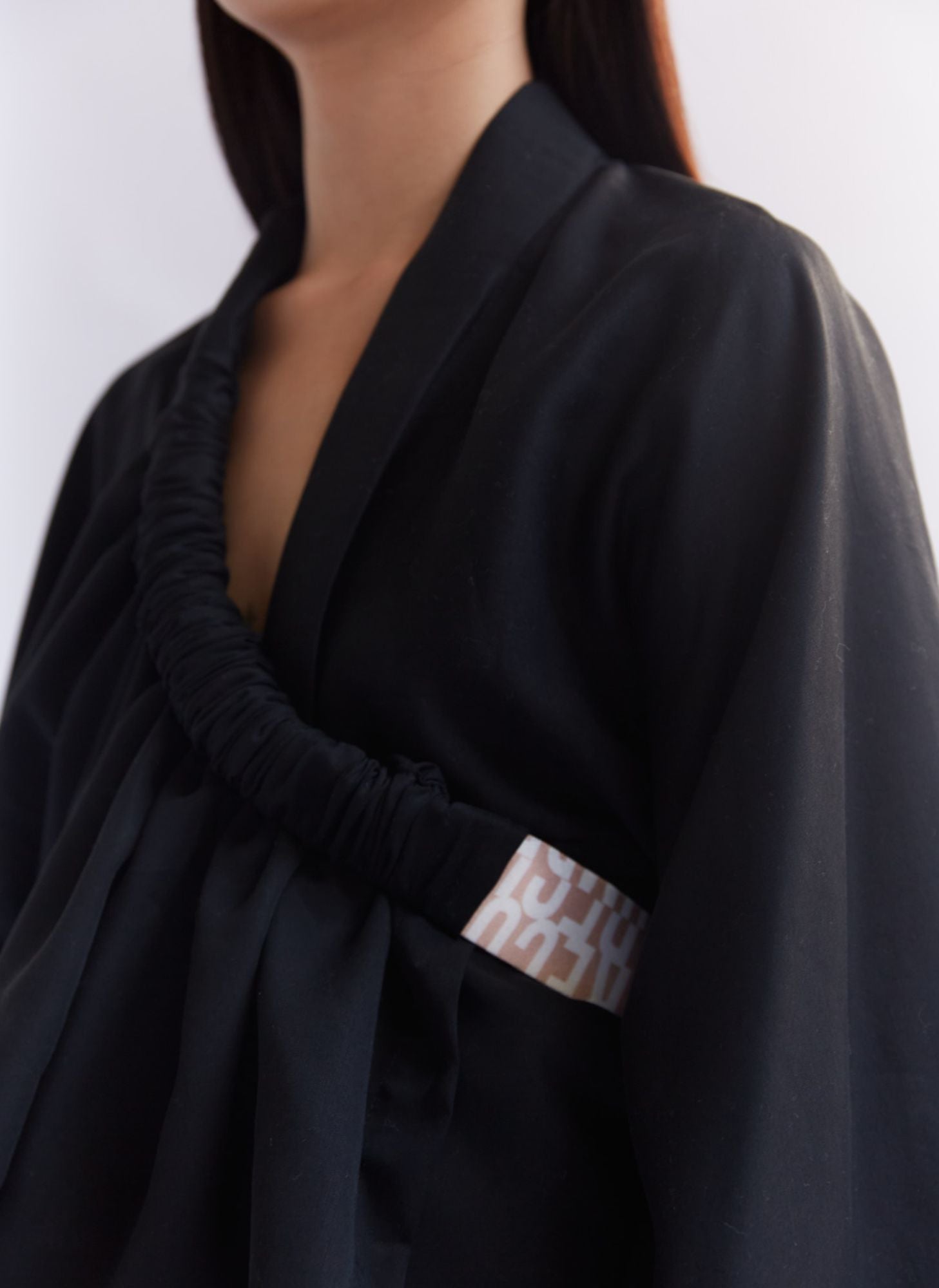 Kimono noir pour femme